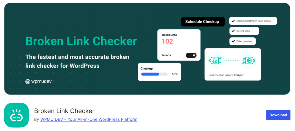 Broken link checker