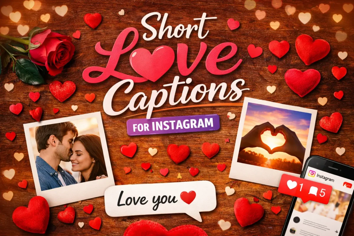 Short Love Captions for Instagram